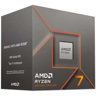 AMD Ryzen™ 7 8700F 8-Kern CPU, Sockel AM5, Boxed (mit Wraith Stealth Kühler)