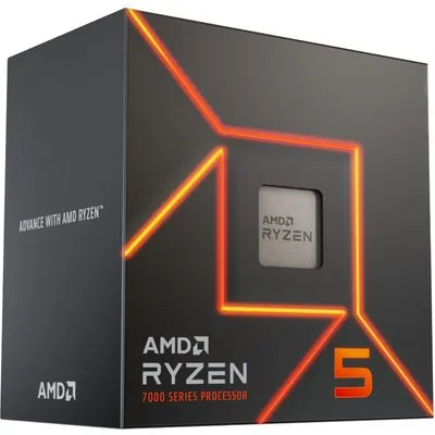 AMD Ryzen™ 5 7400 6-Kern CPU, Sockel AM5, Boxed (mit Wraith Stealth Kühler)
