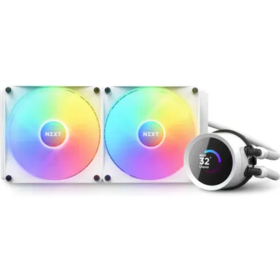 NZXT Kraken 280 RGB, weiß Wasserkühlung für AMD und Intel CPU