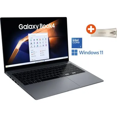 SAMSUNG Galaxy Book4 15,6" Core 5 120U 16GB/512GB SSD Win11 NP750XGK-KB2DE +256GB Flash Drive 3.1 USB Stick