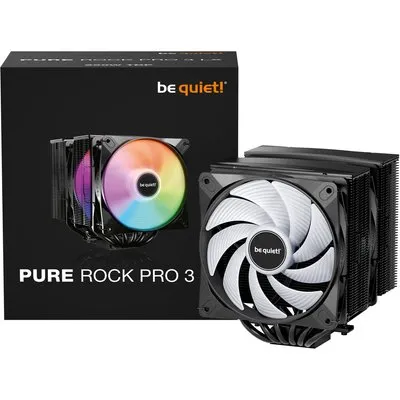 be quiet! Pure Rock PRO 3 LX ARGB CPU Kühler für Intel und AMD CPU schwarz