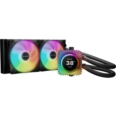 be quiet! Light LOOP IO LCD 240 mm Wasserkühlung für Intel/AMD Prozessoren