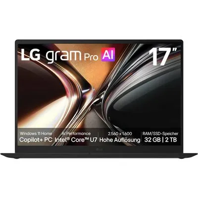 LG gram Pro 17" Core Ultra 7 355 16GB/1TB WQXGA Win11 17Z90U-G.AU78GN