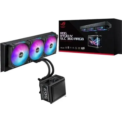 ASUS ROG RYUO IV SLC 360 ARGB Komplettwasserkühlung für AMD und Intel CPUs schwarz