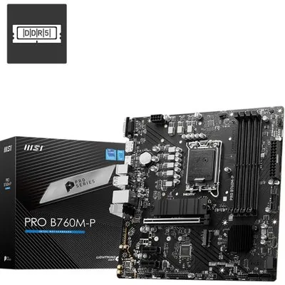 MSI B760M-P mATX Mainboard Sockel 1700, HDMI/DP/VGA