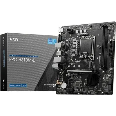MSI Pro H610M-E Mainboard mATX 1700 M.2/HDMI/VGA