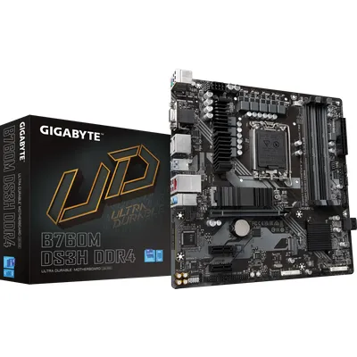 GIGABYTE B760M DS3H DDR4 mATX Mainboard Sockel 1700 M.2/HDMI/DP