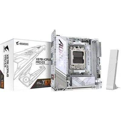 GIGABYTE X870I AORUS PRO ICE WIFI7 mITX Mainboard Sockel AM5 HDMI