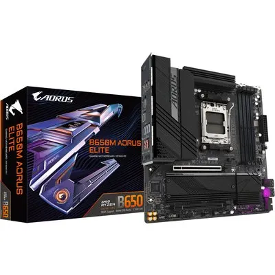 GIGABYTE B650M AORUS ELITE mATX Mainboard Sockel AM5 HDMI/DP