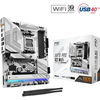 ASRock X870 PRO RS WIFI ATX Mainboard Sockel AM5/USB4/HDMI