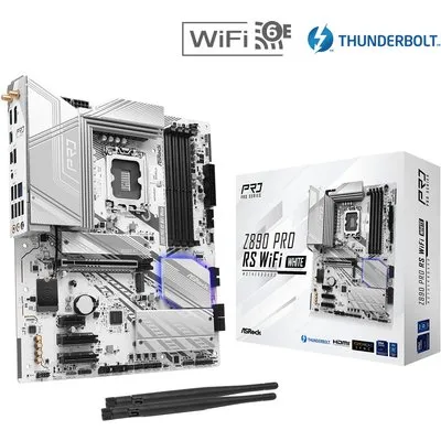 ASRock Z890 Pro RS WIFI White ATX Mainboard Intel Xe/TB4/HDMI/DP