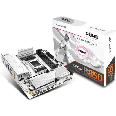 SAPPHIRE PURE B850M WIFI mATX Mainboard DP/HDMI/M.2
