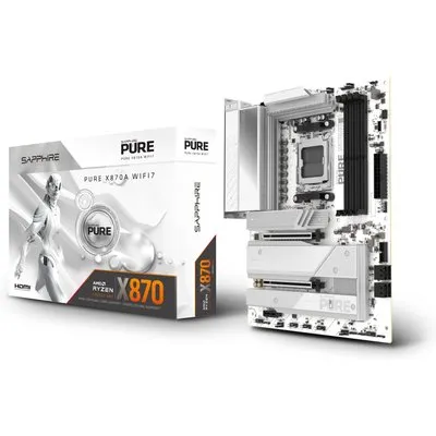 SAPPHIRE PURE X870A WIFI7 ATX Mainboard DP/HDMI/M.2