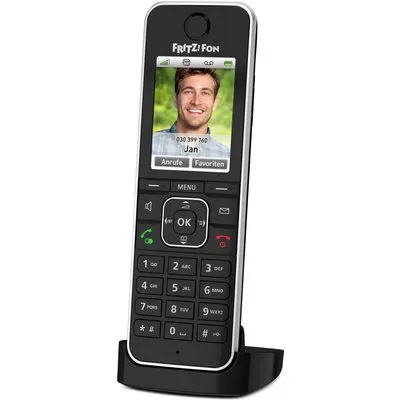 FRITZ!Fon C6 Black schnurloses DECT Komforttelefon für FRITZ!Box