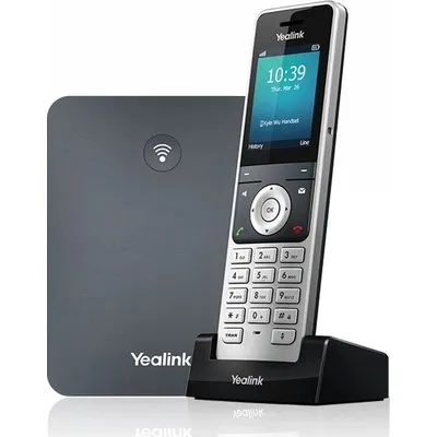 Yealink W76P - Schnurloses Telefon / VoIP-Telefon mit Rufnummernanzeige