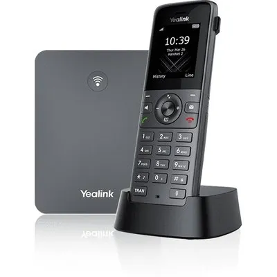 Yealink W73P DECT - Schnurloses Telefon / VoIP-Telefon mit Rufnummernanzeige