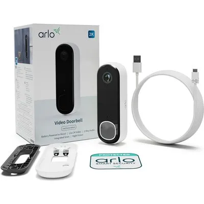 Arlo Essential 2 AVD4001 2K Video Doorbell Funk-Türklingel WLAN