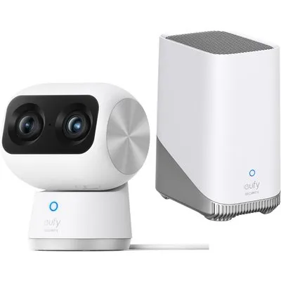 eufy S350 Überwachungskamera 4K 360 Grad Dual-Cam Indoor + Homebase 3