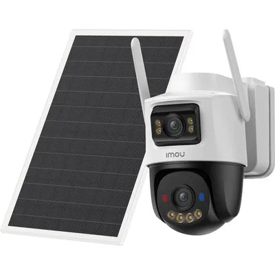 Imou AOV Dual Kit 5MP 4G & WLAN-Überwachungskamera mit Doppelobjektiv, Solarpanel und SD-Karte