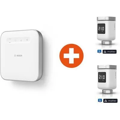 Bundle Bosch Smart Home Controller II + 2x Heizkörper Thermostat II