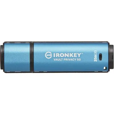 Kingston 256 GB IronKey Vault Privacy50 Verschlüsselter USB-Stick Metall USB 3.2