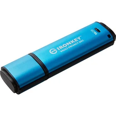 Kingston 16 GB IronKey Vault Privacy 50C Verschlüsselter USB-Stick USB-C 3.2