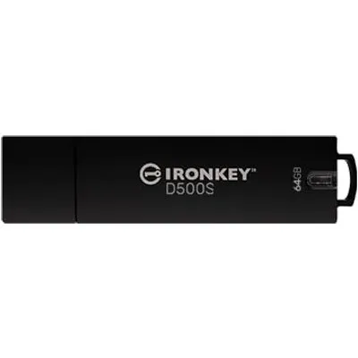 Kingston 64 GB IronKey D500S verschlüsselter USB-Stick USB-A 3.2 Gen1 Standard