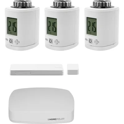 Homepilot Starter Set Smarte Heizung • 3 Thermostate • Tür-/Fensterkontakt