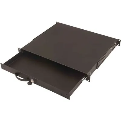 Digitus 1HE Tastatureinschub & Dokumentenablage für 483 mm (19")-Schränke sw