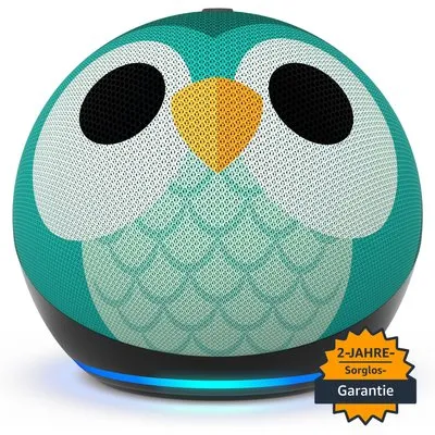 Amazon Echo Dot (5. Gen.) Kids smarter Lautsprecher mit Alexa Eulen-Design