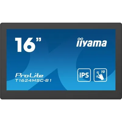 iiyama ProLite T1624MSC-B1 15.6 Zoll Full HD IPS LED 16:9 60 Hz Multi Touch Monitor