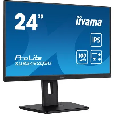 iiyama ProLite XUB2492QSU-B1 23.8 Zoll WQHD IPS LED 16:9 100 Hz Office Monitor