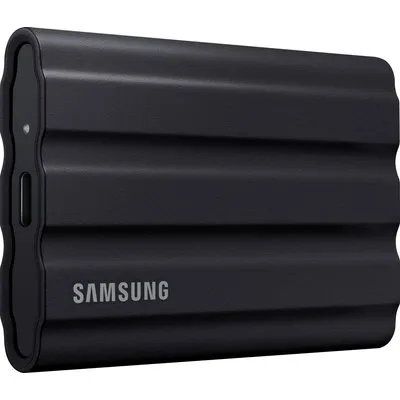 Samsung Portable SSD T7 Shield 1 TB USB-C 3.1 (10Gb/​s) Schwarz externe Festplatte SSD