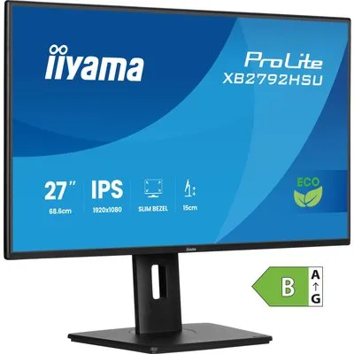 iiyama ProLite XB2792HSU-B1 27" Business FHD IPS Green Choice 16:9 120 Hz Monitor