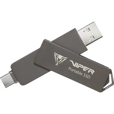 Patriot PVP30 Dual Compact 1 TB USB-A 3.1 (10Gb/​s), USB-C 3.1 (10Gb/​s) Schwarz externe Festplatte SSD