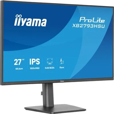 iiyama ProLite XB2793HSU-B1 27 Zoll Full HD IPS Office Monitor 120 Hz 16:9 DP/HDMI/USB