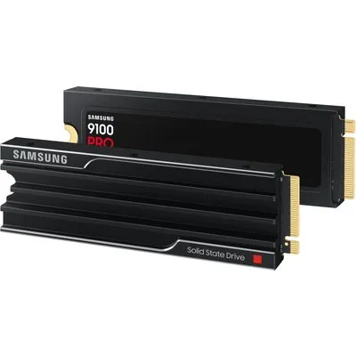 Samsung 9100 PRO NVMe SSD 1 TB M.2 PCIe 5.0 VD-NAND TLC mit Kühlkörper