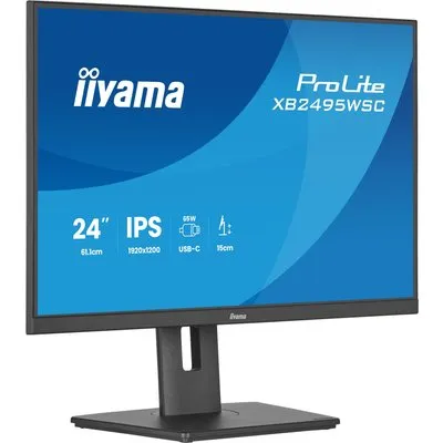 iiyama ProLite XB2495WSC-B1 61,2cm (24,1") WUXGA IPS Monitor HDMI/USB-C schwarz