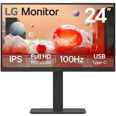LG 24BA650-B 61 cm (24") Full HD IPS Office Monitor 100Hz 16:9 HDMI/DP/USB-C PD65W