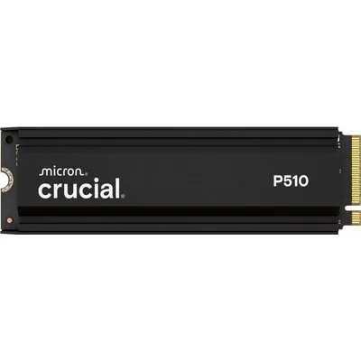Crucial P510 2TB PCIe Gen5 2280 NVMe M.2 SSD mit Kühlkörper