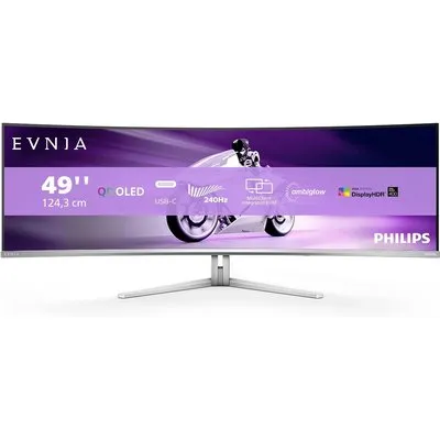 Philips Evnia 49M2C8900 49 Zoll DQHD Curved QD-OLED 32:9 240 Hz Monitor