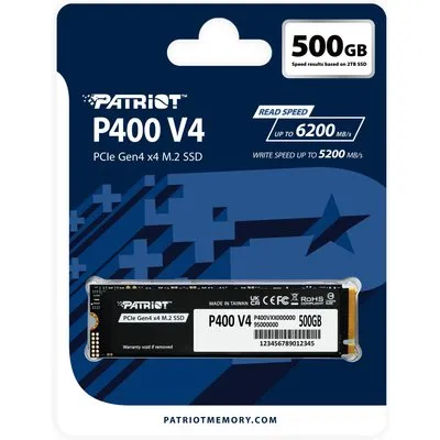 Patriot P400 V4 SSD 500GB NVMe M2 2280