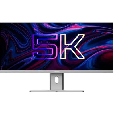 Alogic Edge 40C5KPD 101,6cm (40 Zoll) 5K IPS LED 21:9 60/100 Hz Monitor silber mit USB-C-Dock 90W PD