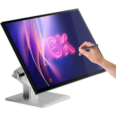 Alogic CLARITY 32C6KPDTF Touch 32 UHD 6K Monitor 95W PD mit Stand