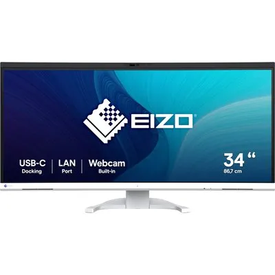 EIZO FlexScan EV3450XC-WT 34.1 Zoll UWQHD Curved IPS LED 21:9 60 Hz Monitor