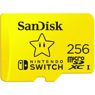 SanDisk 256 GB microSDXC Speicherkarte für Nintendo Switch™ gelb