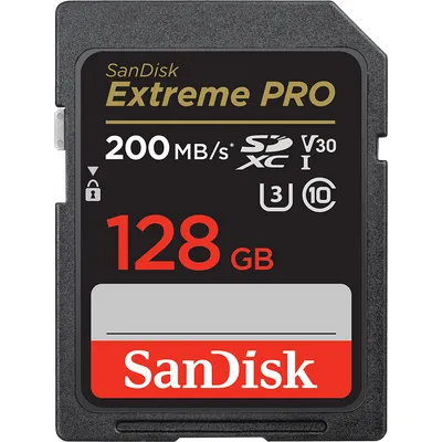 SanDisk Extreme Pro 128 GB SDXC UHS-I-Speicherkarte (2022) bis 200 MB/s