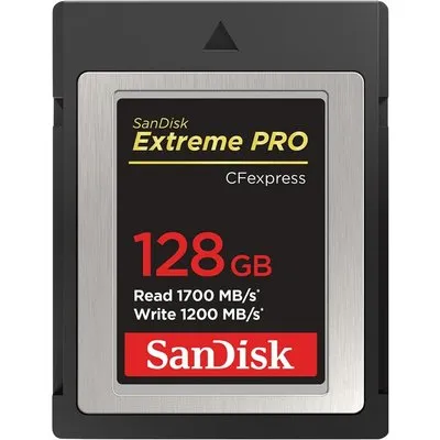 SanDisk Extreme Pro 128 GB CFexpress Typ B Speicherkarte bis zu 1700 MB/s
