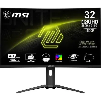 MSI MAG 321CUPDFDE 31.5 Zoll 4K / Full HD (DualMode) Curved Rapid Gaming Monitor 160 Hz 16:9