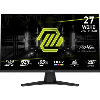 MSI MAG 274QFDE X24 27 Zoll QHD Rapid IPS Gaming Monitor 240 Hz 16:9 DP/HDMI